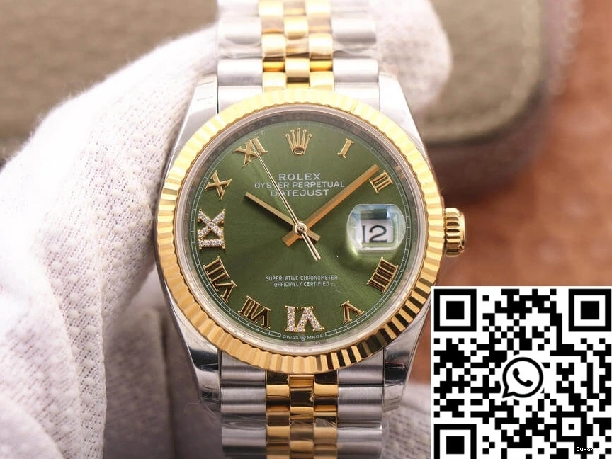 Olive M126233-0025 Dial EW Green Datejust Factory Rolex 0323